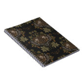 Witching Vine Folkloric Halloween Pumpkin Pattern Notitieboek (Rechterzijde)