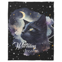 Witchling Dreams Zwarte kat en sterren