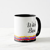 Witch's Brew Black Cat, Heks en bezem Mok (Voorkant rechts)