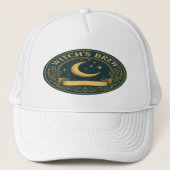 Witch's Brew - Crescent Moon & Stars  Badge Trucker Pet (Voorkant)