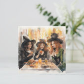 🔮🍹 "Witch's Brew & Crew" 🍹🔮 Kaart (Staand voorkant)