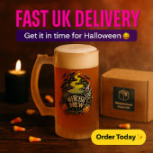 Witch's Brew Frosted Glass Mok - Halloween Pint