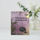 Witch's Brew Halloween Uitnodiging (Staand voorkant)