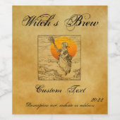 Witch's Brew Label Set Wijn Etiket (Enkel label)