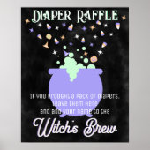 Witch's Brew Luier Raffle Sign Poster (Voorkant)