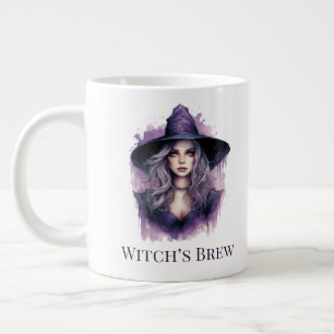 Witch's Brew - Paarse heksenkunst Halloween Extra Grote Beker
