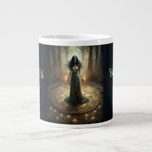 Witch's Brew - Rituele heks met Pentacle Circle Extra Grote Beker