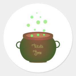 Witch's Brew Ronde Sticker