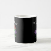Witch's Brew Wicca Bat Roos Black Gothic Flower Koffiemok (Center)
