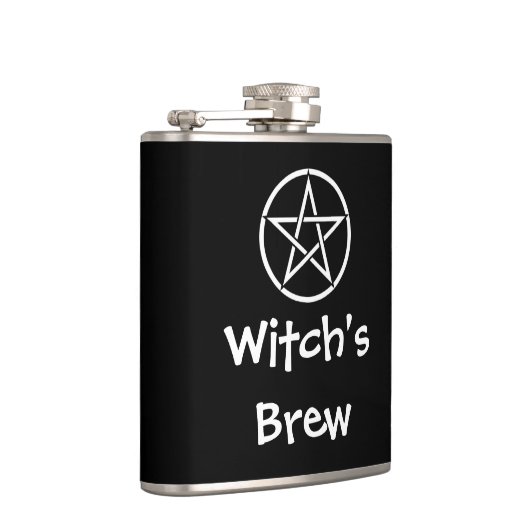 Witch's Brew Wiccan Pagan Pentacle Hip Flask Heupfles (Rechts)
