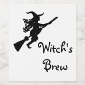 Witch's Brew Wijn Etiket (Enkel label)