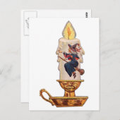 Witch's Candle ( Halloween Kaart) Briefkaart (Voorkant / Achterkant)