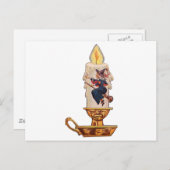 Witch's Candle ( Halloween Kaart) Briefkaart (Voorkant / Achterkant)