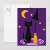 Witch's Cat Briefkaart (Voorkant / Achterkant)