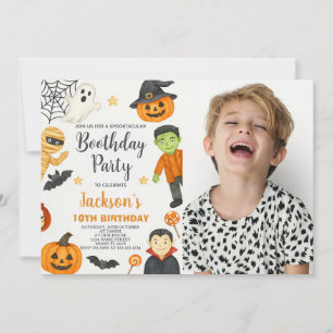 Witchs Fun Kids Halloween Anniversaire Invitation