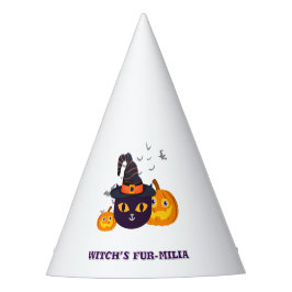 Witch's Fur-Miliar Halloween Feesthoedjes