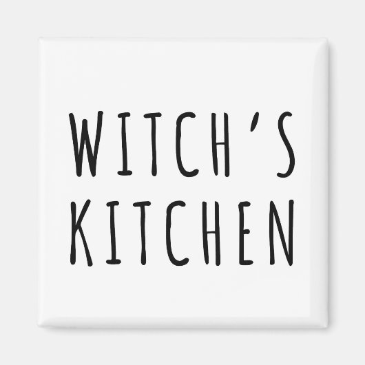 Witch's Kitchen White Magic Fridge Magneet (Voorkant)