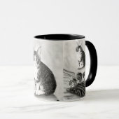 Witch's Kittens Cat Skull Gothic Fantasy Art Mok (Voorkant rechts)