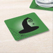 Witch's Pet met Spiderweb Groenboek Onderzetters (Schuin)