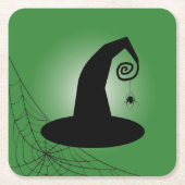 Witch's Pet met Spiderweb Groenboek Onderzetters (Voorkant)