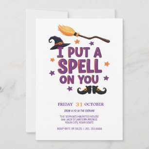 Witch's Spell Halloween Party Uitnodiging