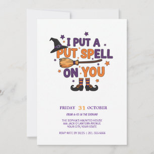 Witch's Spell Halloween Party Uitnodiging