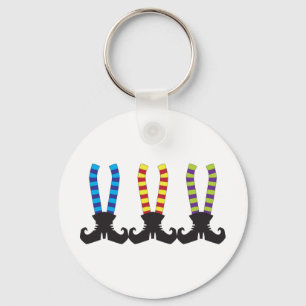 Witch's Stripy Socks Sleutelhanger