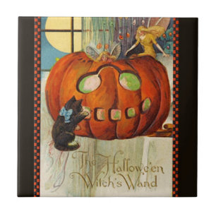 Witch's Wand Halloween Tegeltje