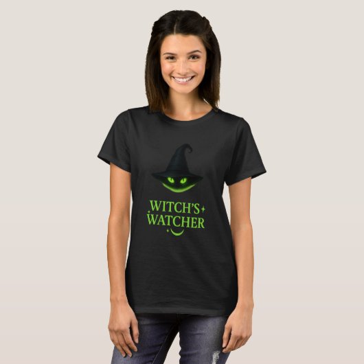 Witch's Watcher - Mystieke Kattenogen T-shirt (Voorkant volledig)