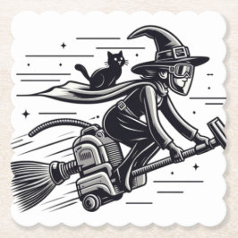 Witch's Wickedly Fast Halloween Escape! Kartonnen Onderzetters