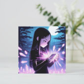 Witchy à thème Anniversaire Invitation de fête (Debout devant)