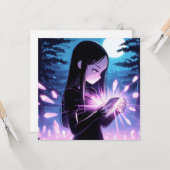 Witchy à thème Anniversaire Invitation de fête (Devant/Arrière en situation)