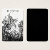 Witchy Black and White Earring Display (Devant & derrière)