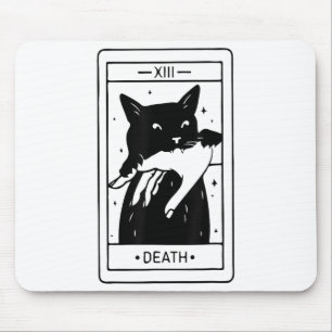 Witchy Black Cat Halloween Tarot Kaart Funny For M Muismat