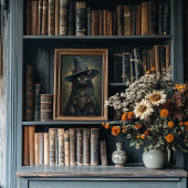 Witchy Black Cat -  stijlvol halloween Poster