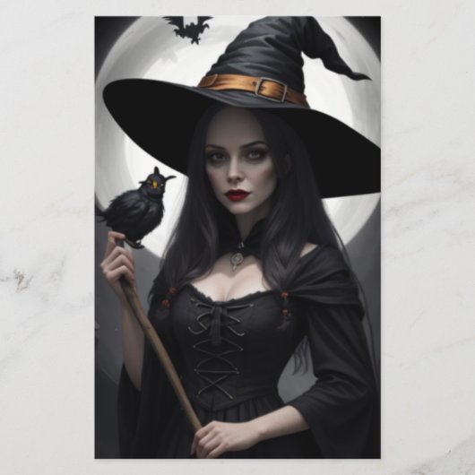 Witchy Black Raven Flyer (Voorkant)
