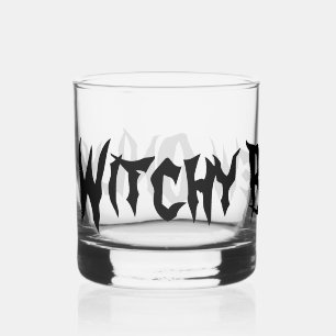 Witchy brouwsel alleen halloween grappige oranje t whisky glas