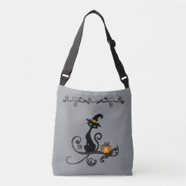 Witchy Cat Cross Body Bag Crossbody Tas