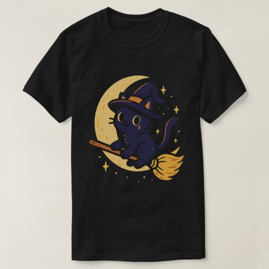 Witchy Cat Shirt (Design voorkant)