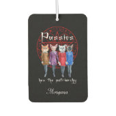 Witchy Cats Hex The Patriarchy  Personalized Luchtverfrisser (Voorkant)