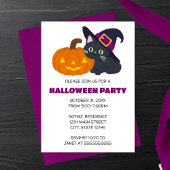 Witchy Chat Halloween Party Invitation