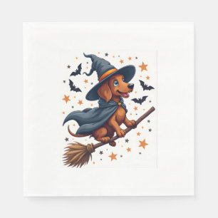 Witchy Dachshund Delight Servet