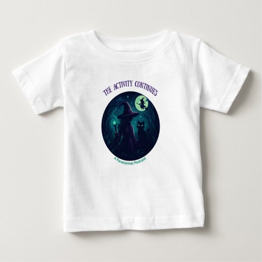 Witchy design on light kids clothes (Voorkant)