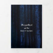 Witchy Forest Halloween Party Drieluik Uitnodiging (Cover)