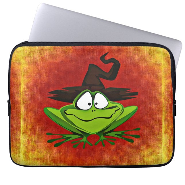 Witchy Frog Laptop Sleeve (Voorkant)