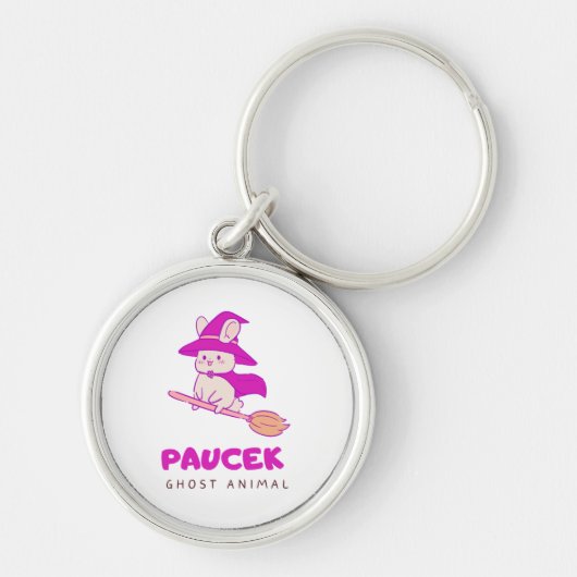 Witchy Ghost Keyring Sleutelhanger (Voorkant)