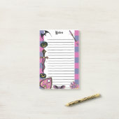 Witchy Gothic Spooky Notitieblok Halloween Memo Pa Post-it® Notes (Op bureau)