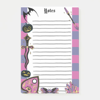 Witchy Gothic Spooky Notitieblok Halloween Memo Pa Post-it® Notes