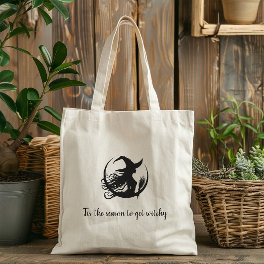Witchy Halloween Canvas tas voor vrouwen