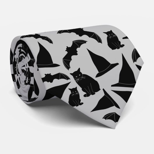 Witchy Halloween Cravate (Roulé)